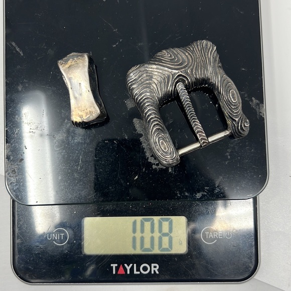 STEPHEN DWECK Signed STERLING SILVER BELT BUCKLE 108oz - Picture 2 of 9